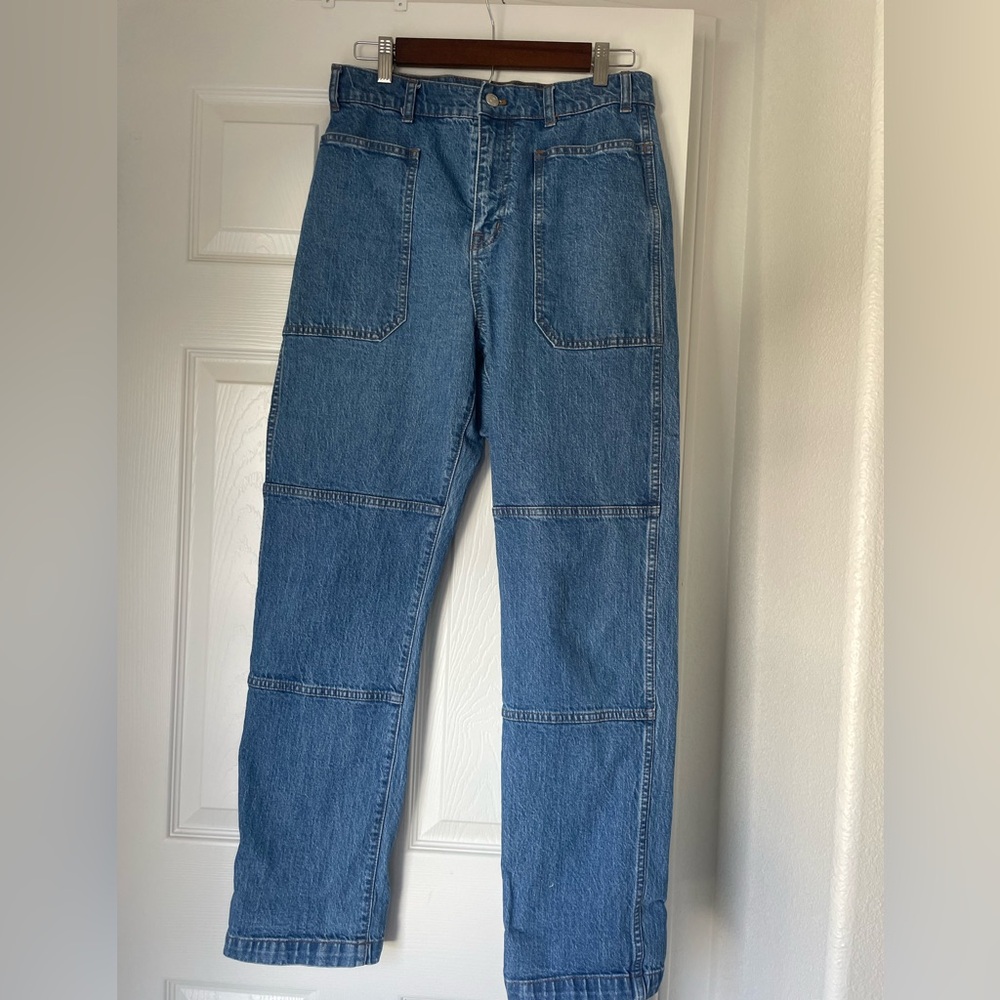 Madewell 90s straight utility jeans medium wash